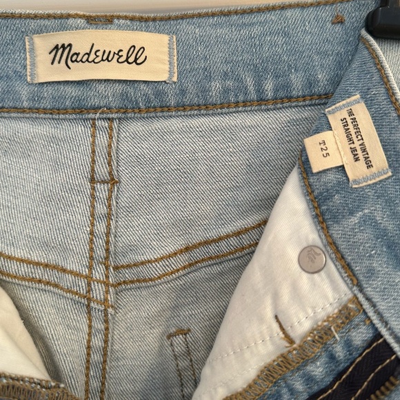 Madewell - The Perfect Vintage Straight Jean in mosedale wash - 25 tall - Picture 5 of 10
